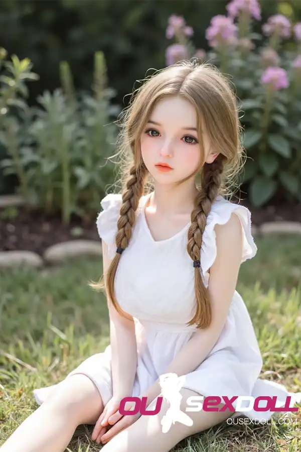 White Dress Pastoral Sweet Girl Lovely Sex Doll 5