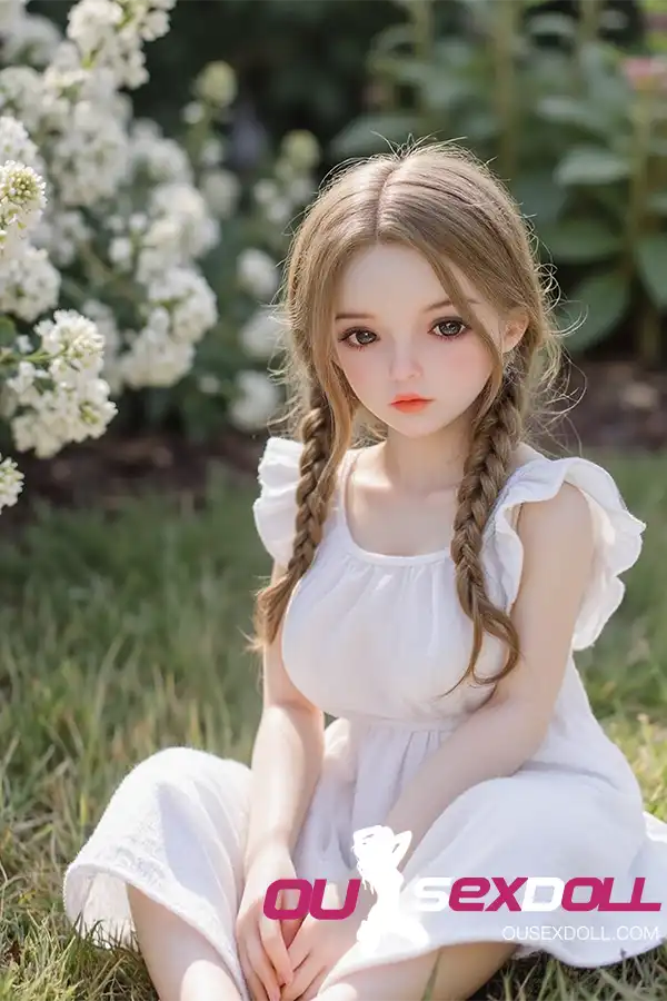 White Dress Pastoral Sweet Girl Lovely Sex Doll 6