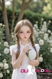 White Dress Pastoral Sweet Girl Lovely Sex Doll 7