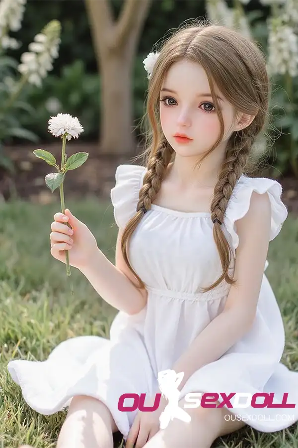 White Dress Pastoral Sweet Girl Lovely Sex Doll 8