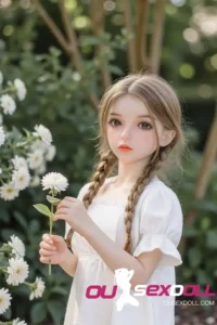 White Dress Pastoral Sweet Girl Lovely Sex Doll 9