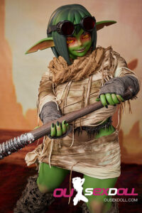 I Cup Muscular Green Skin Realistic Sex Doll 11