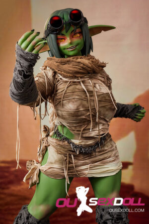 I Cup Muscular Green Skin Realistic Sex Doll 5