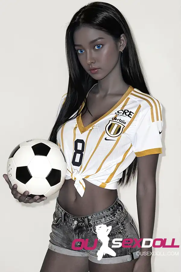 Small Chest Beauty Black Skin Real Sex Doll 3