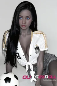 Small Chest Beauty Black Skin Real Sex Doll 5