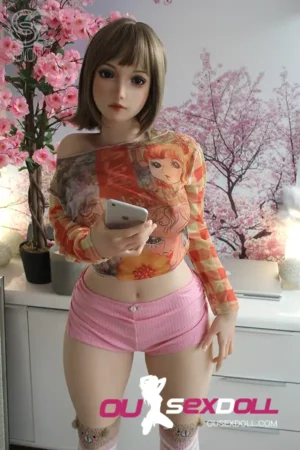 C Cup Short Hair Big Ass Lifelike Sex Doll 3