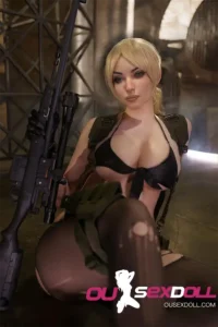 Big Breasts Sweet Blond Realistic Sex Doll 9