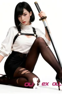 C Cup Lifelike Black Hair Japanese Sexy Doll 4