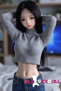 Beauty Black Hair Asian Slim Lovely Sex Doll 5