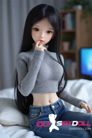 Beauty Black Hair Asian Slim Lovely Sex Doll 8