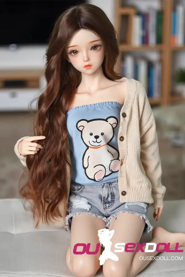 Beauty Curls Sex Doll in Casual Outfit 10