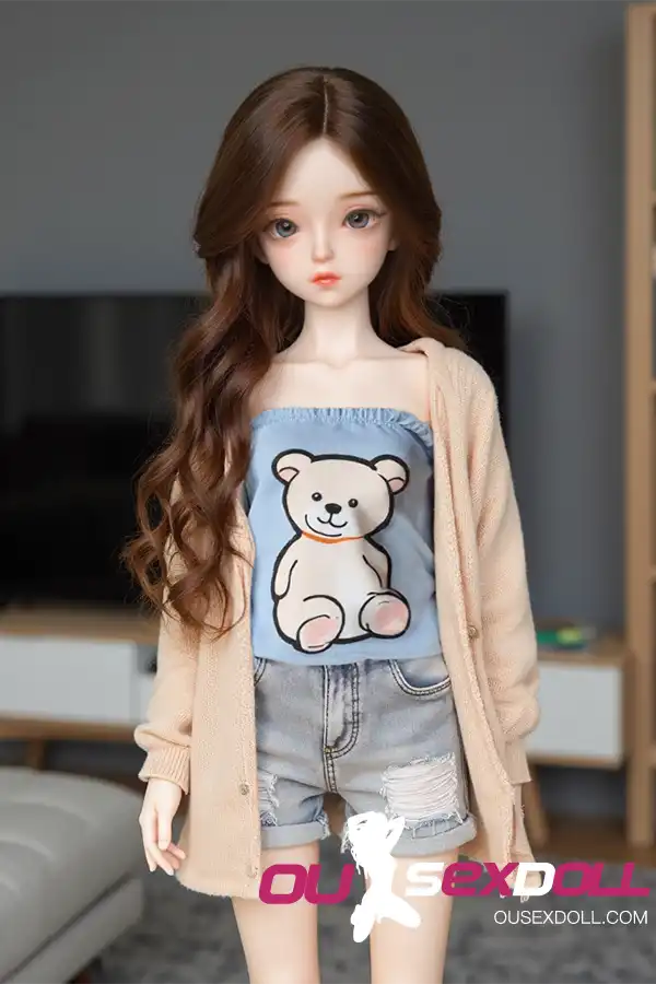 Beauty Curls Sex Doll in Casual Outfit 12