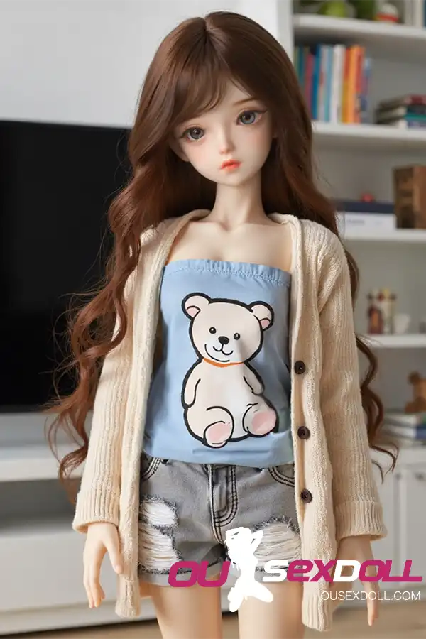Beauty Curls Sex Doll in Casual Outfit 13