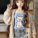 Beauty Curls Sex Doll in Casual Outfit 14