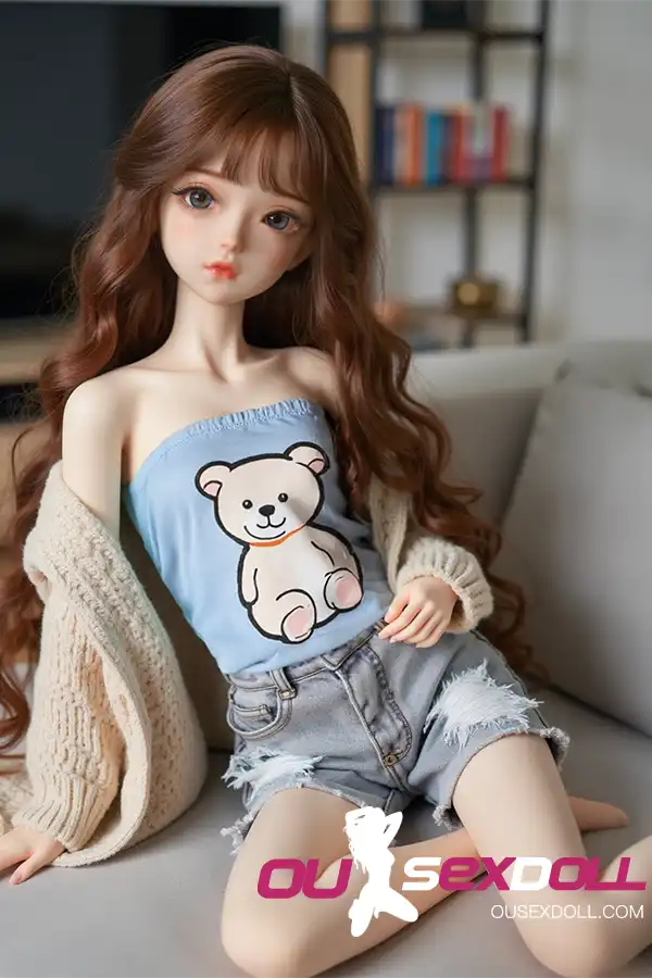 Beauty Curls Sex Doll in Casual Outfit 6