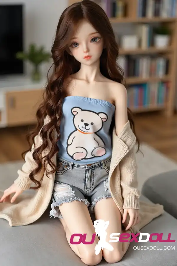 Beauty Curls Sex Doll in Casual Outfit 8