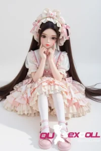 Pink Lolita Dress Long Cute Realistic Sex Doll 12