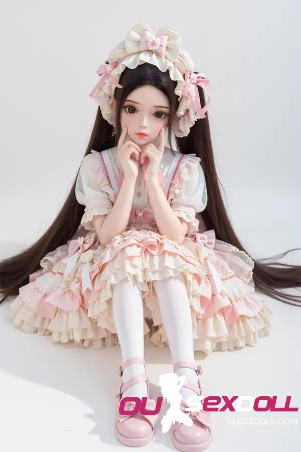Pink Lolita Dress Long Cute Realistic Sex Doll 12