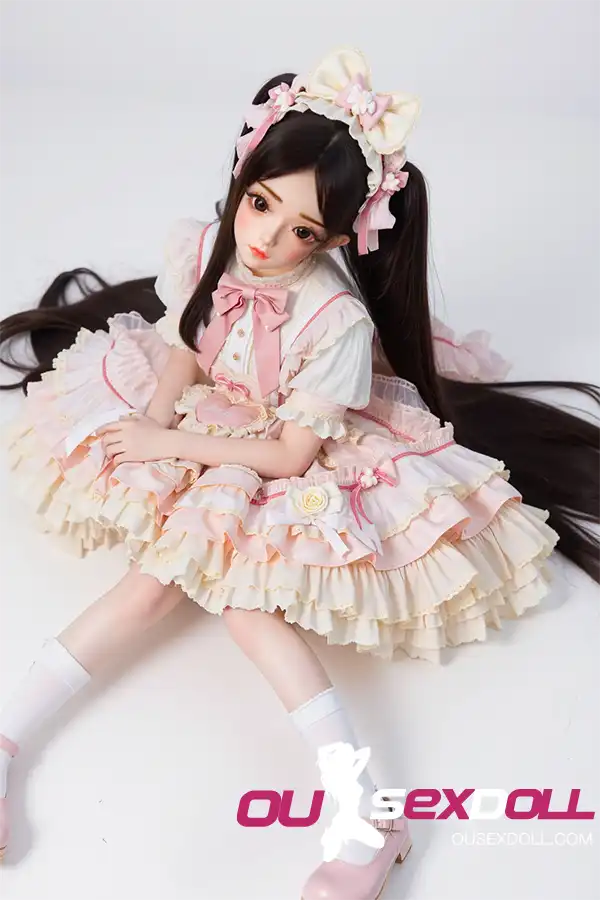 Pink Lolita Dress Long Cute Realistic Sex Doll 5