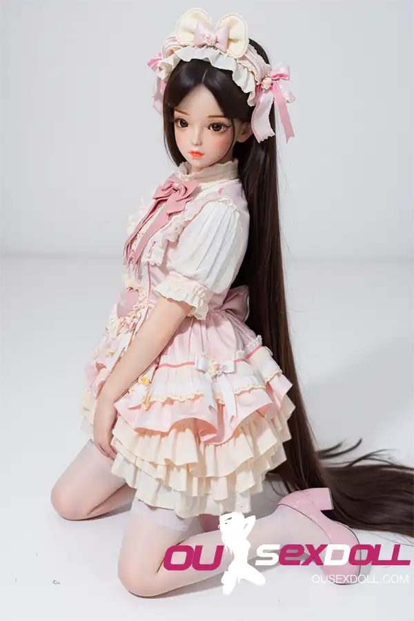 Pink Lolita Dress Long Cute Realistic Sex Doll 6