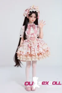 Pink Lolita Dress Long Cute Realistic Sex Doll 7