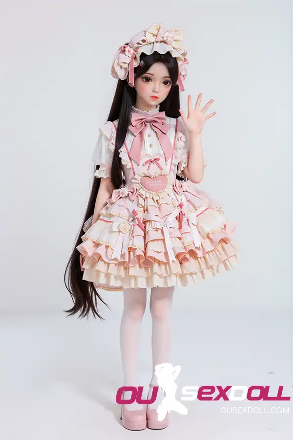 Pink Lolita Dress Long Cute Realistic Sex Doll 7