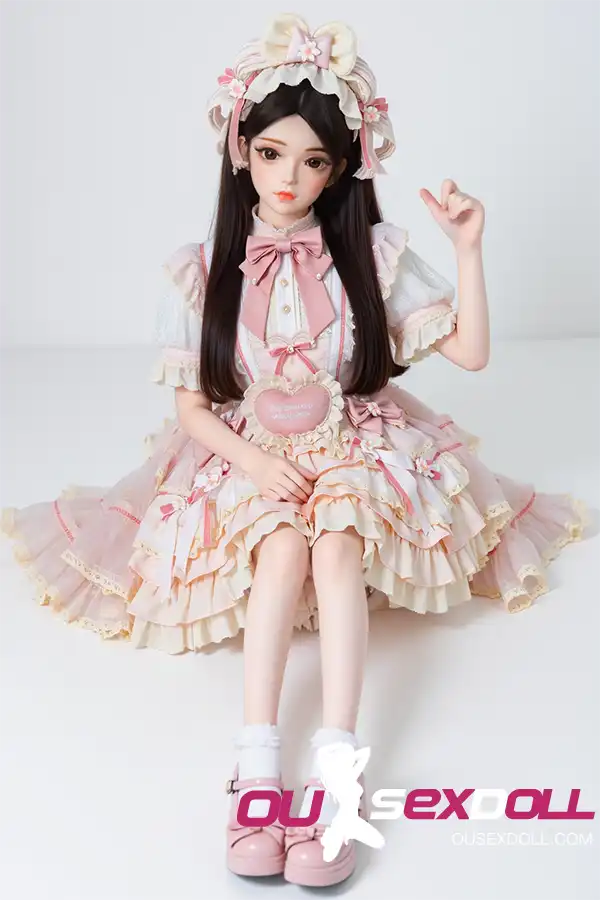Pink Lolita Dress Long Cute Realistic Sex Doll 8
