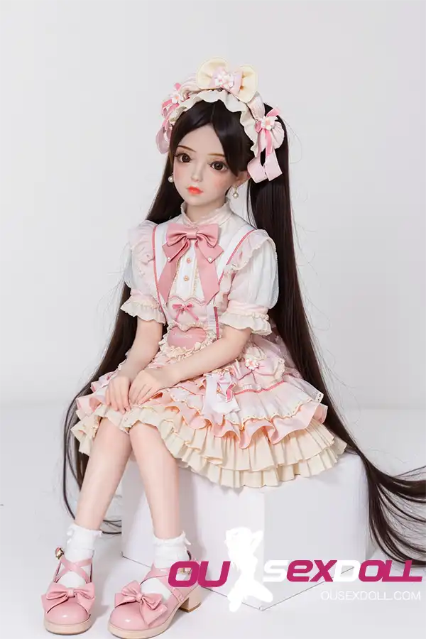 Pink Lolita Dress Long Cute Realistic Sex Doll 9