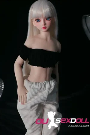 Silver Hair Realistic Slim Cute Sex Doll 3