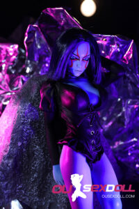 Blue Skin Cosplay Petite Realistic Sex Doll 7
