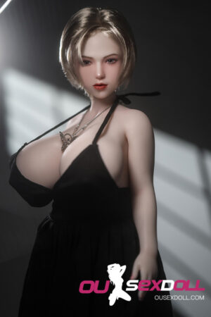 Full Bust Short Hair Mini Realistic Sex Doll 9