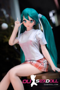 Green Hair Cute Anime Petite Sex Doll 10