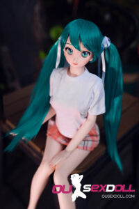 Green Hair Cute Anime Petite Sex Doll 11