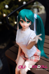 Green Hair Cute Anime Petite Sex Doll 4