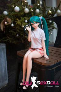 Green Hair Cute Anime Petite Sex Doll 5