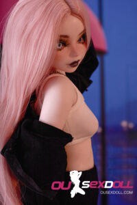 Pink Hair Playful Petite Realistic Sex Doll 7