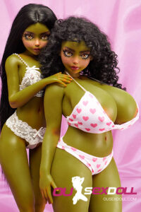 Playful Huge Bust Curly Hair Petite Real Sex Doll 6