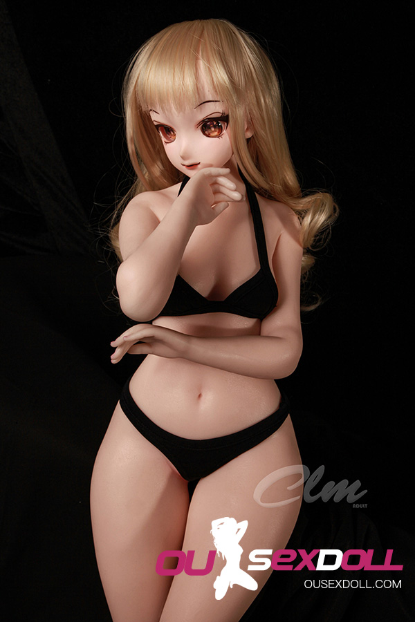 Cute Brown Hair Anime Petite Sex Doll 11