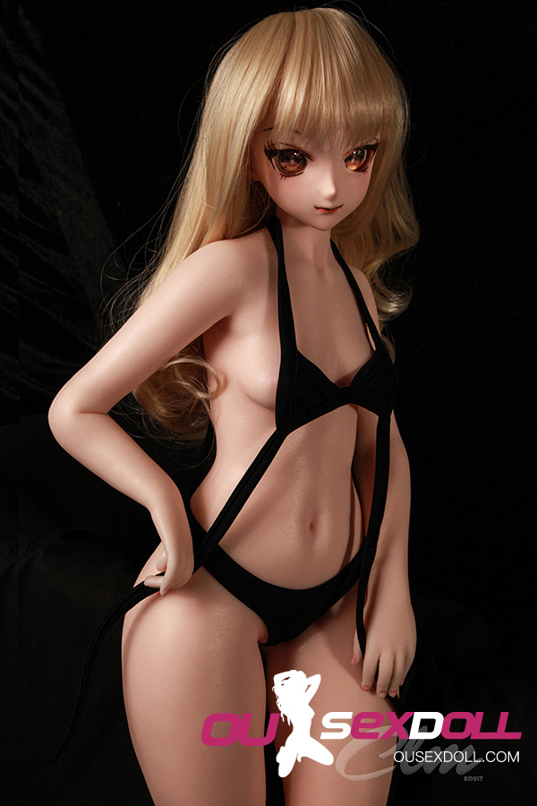 Cute Brown Hair Anime Petite Sex Doll 12
